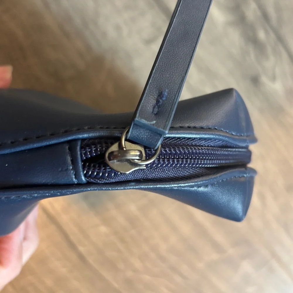 Ferragamo Navy Blue Cosmetic/Toiletry Bag